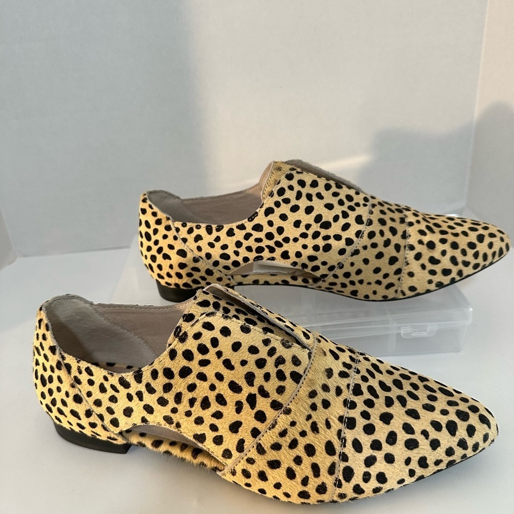 Matisse Mon Amie Calf Hair Slip On Oxfords